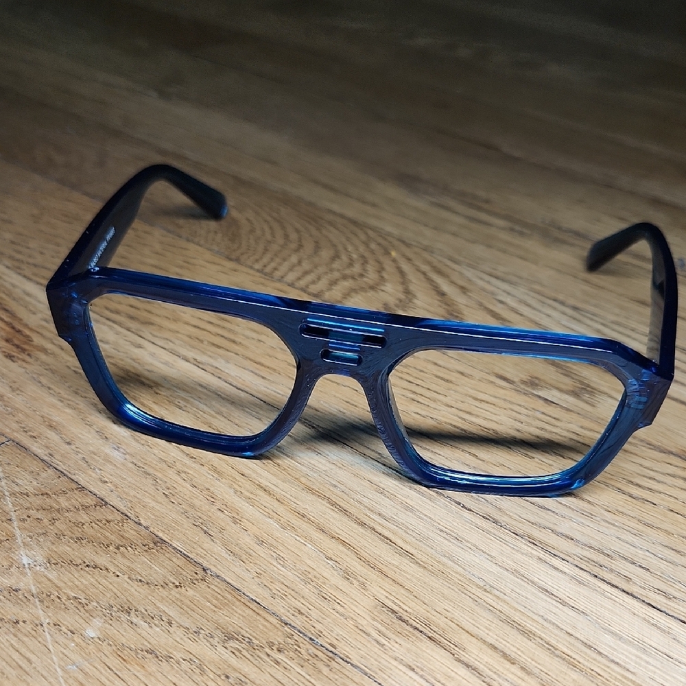 Ray-Ban Corrigan Bio-based Sunglass Frames. Polished Transparent Light Blue - Picture 6 of 16